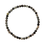 Black Network Stone Stretch Bracelet B1986-10MM