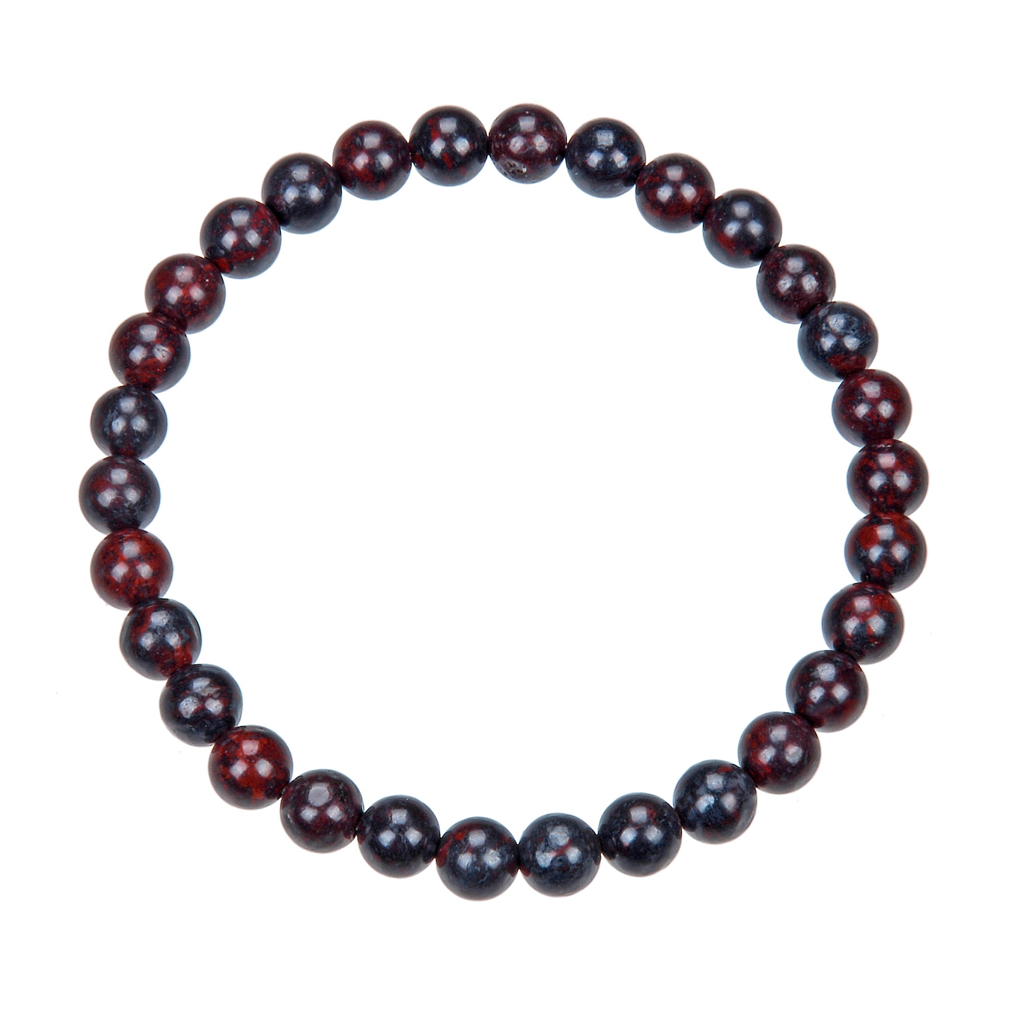 Breciated Jasper Stone Stretch Bracelet B1987-6MM