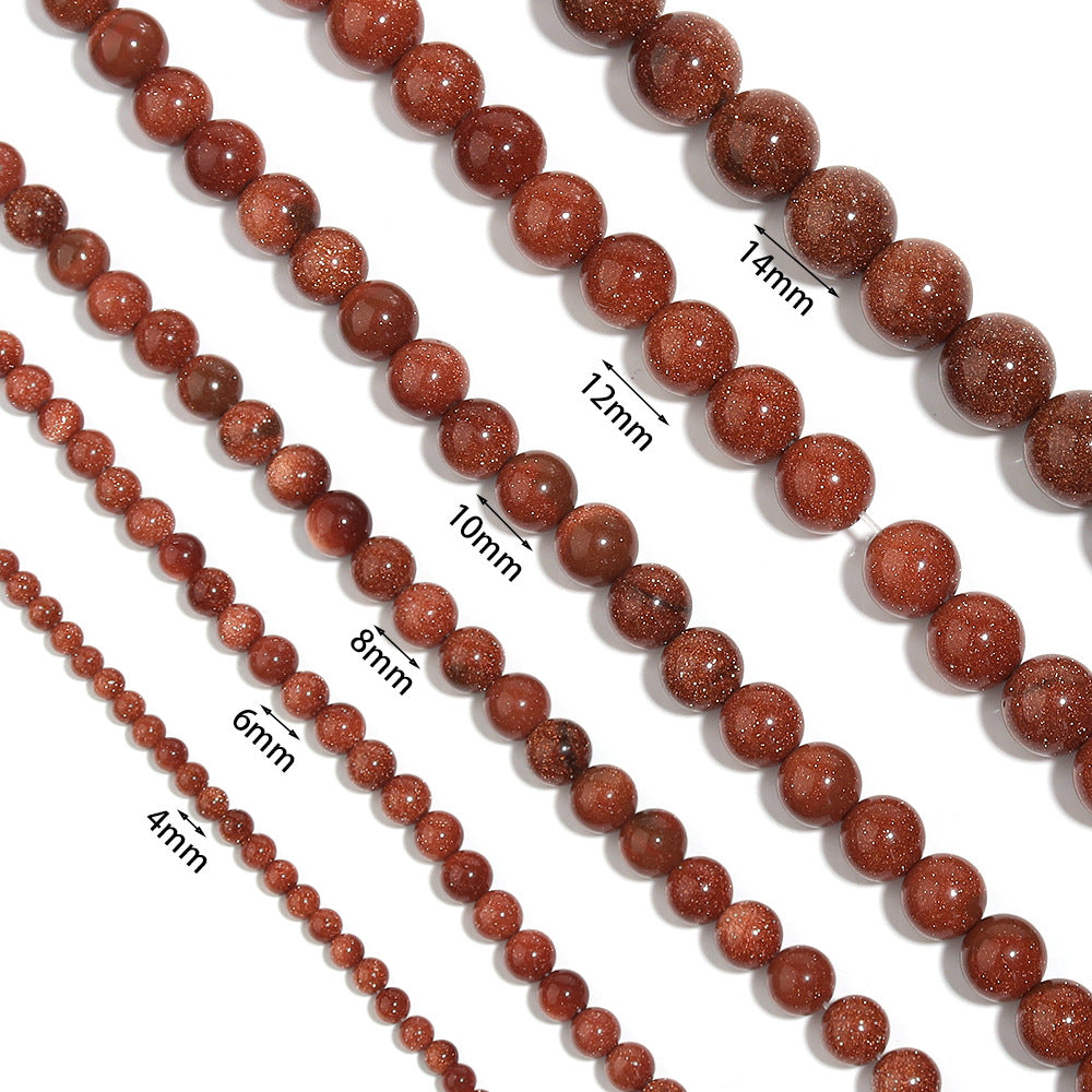 Red Gold Sandstone Bracelet B1988-4MM