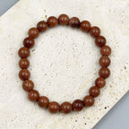 Red Gold Sandstone Bracelet B1988-6MM