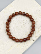 Red Gold Sandstone Bracelet B1988-8MM