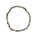 Black Sesame Jasper Stretch Bracelets B1989-4MM