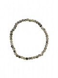Black Sesame Jasper Stretch Bracelets B1989-4MM