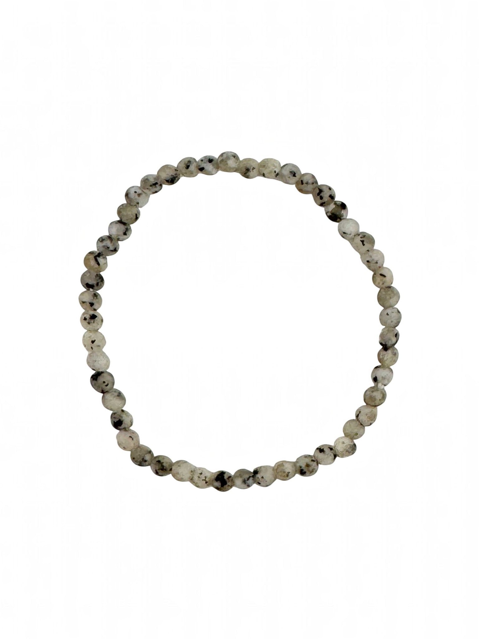 Black Sesame Jasper Stretch Bracelets B1989-4MM