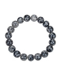 Black Sesame Jasper Stretch Bracelets B1989-10MM