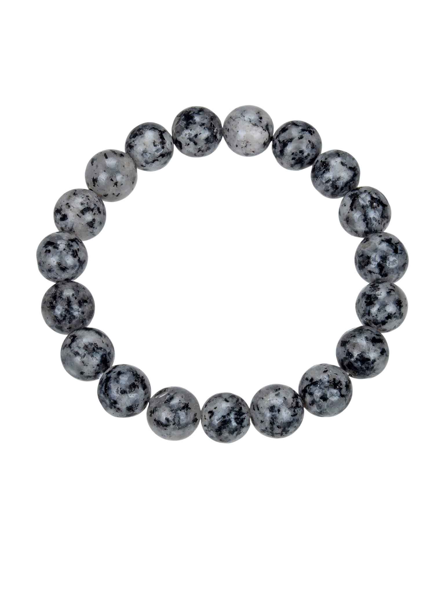 Black Sesame Jasper Stretch Bracelets B1989-10MM