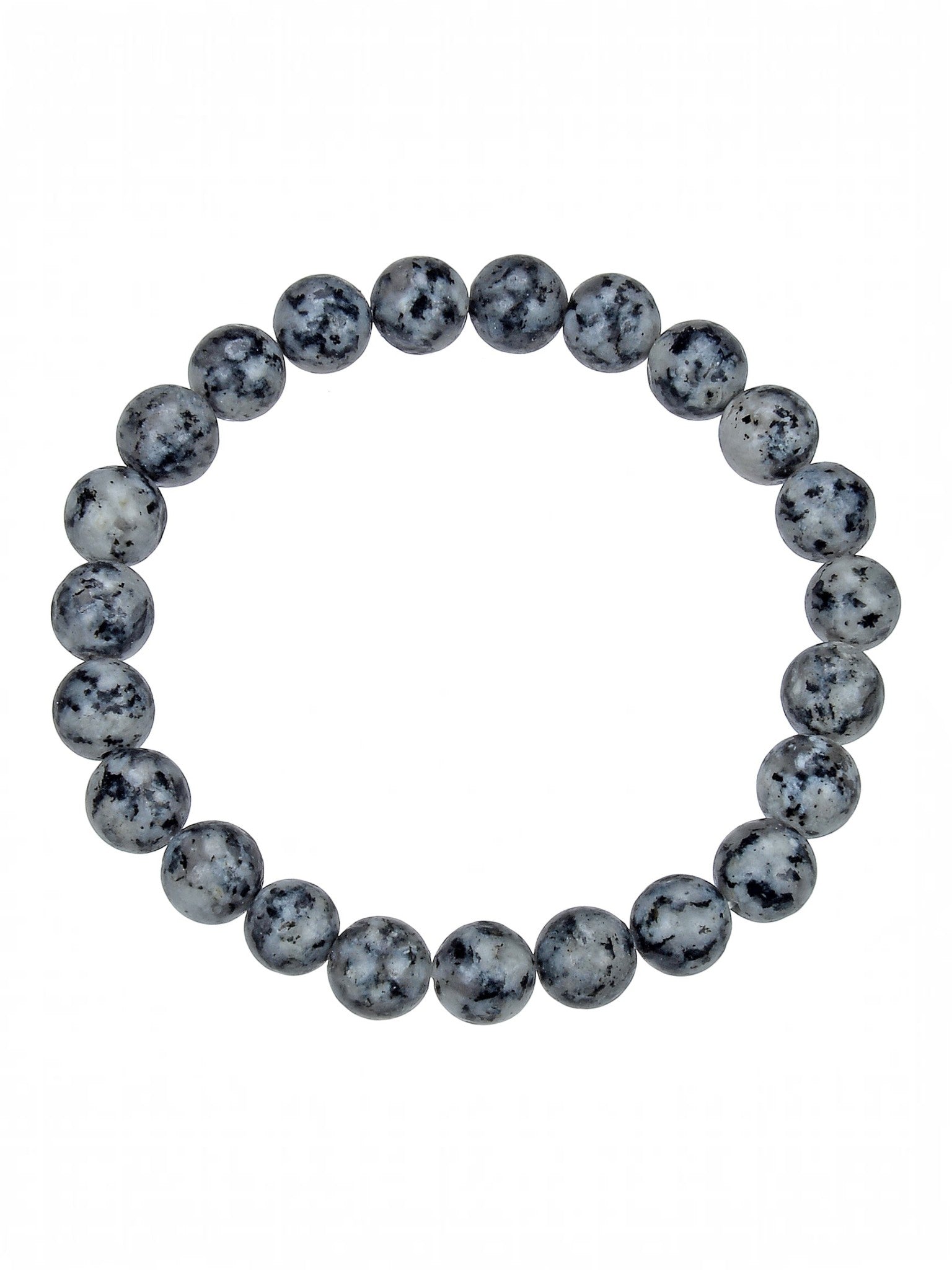 Black Sesame Jasper Stretch Bracelets B1989-8MM