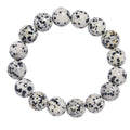 Dalmatian Jasper Bracelet B1990-12MM