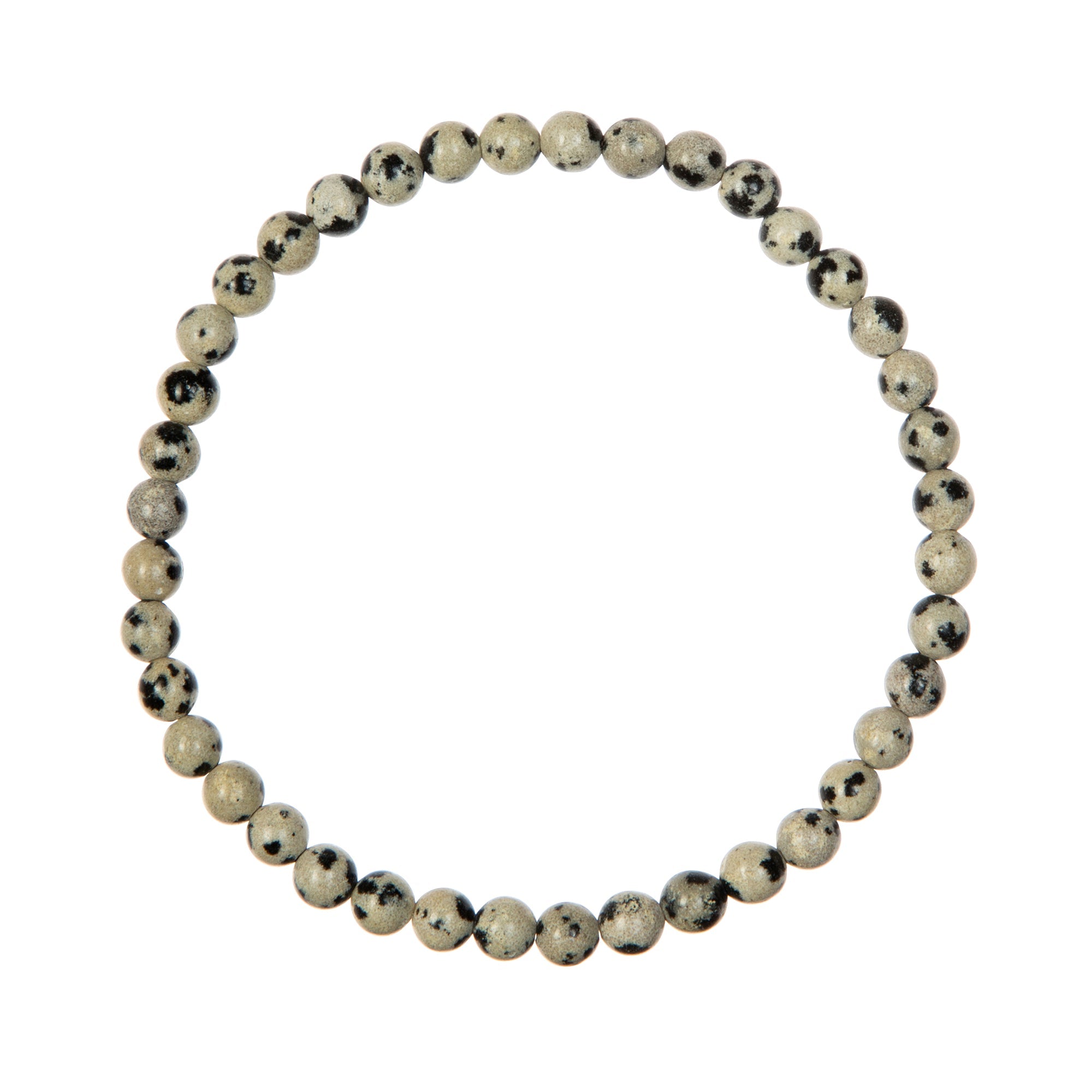 Dalmatian Jasper Stretch Bracelet B1990-4MM