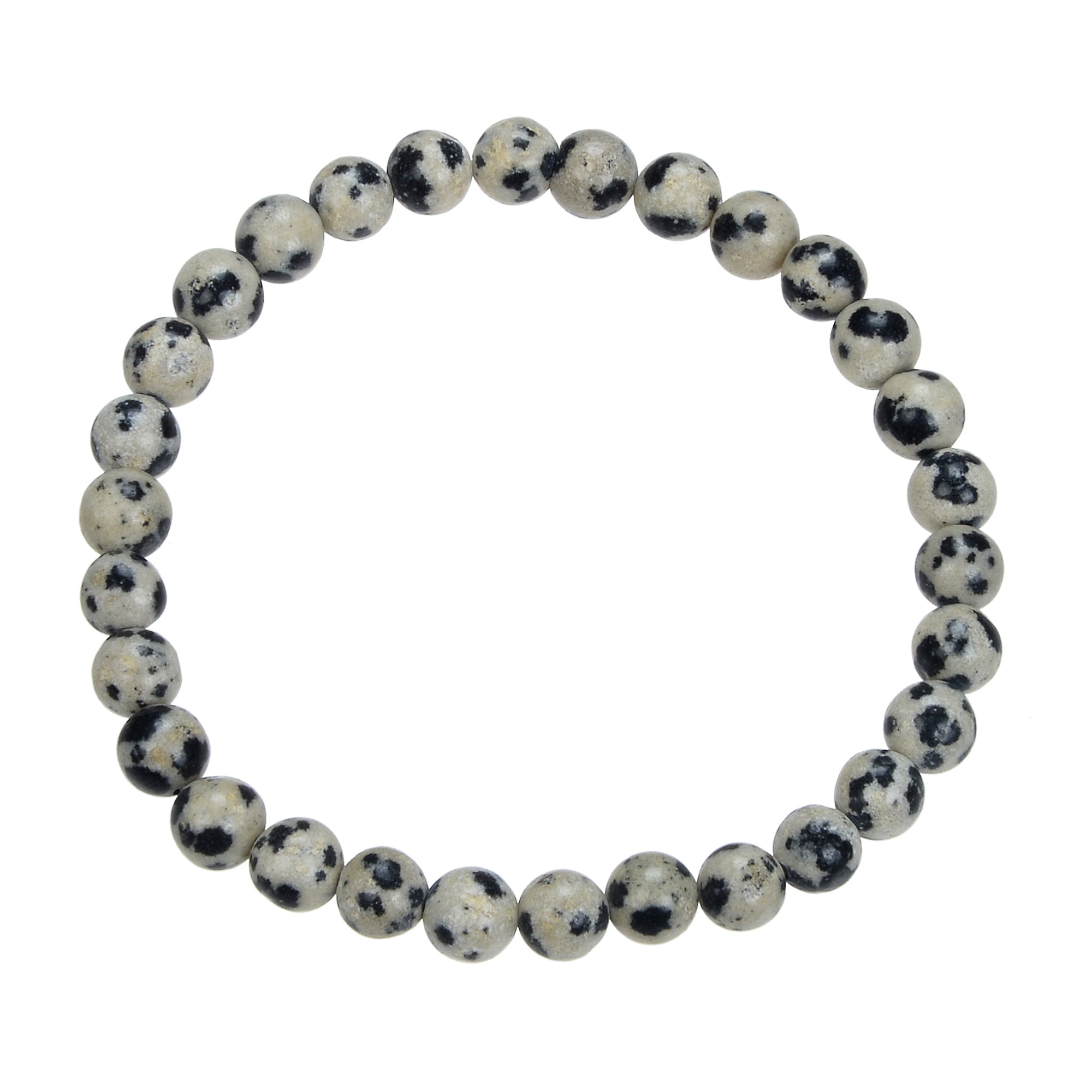 Dalmatian Jasper Stretch Bracelet B1990-6MM