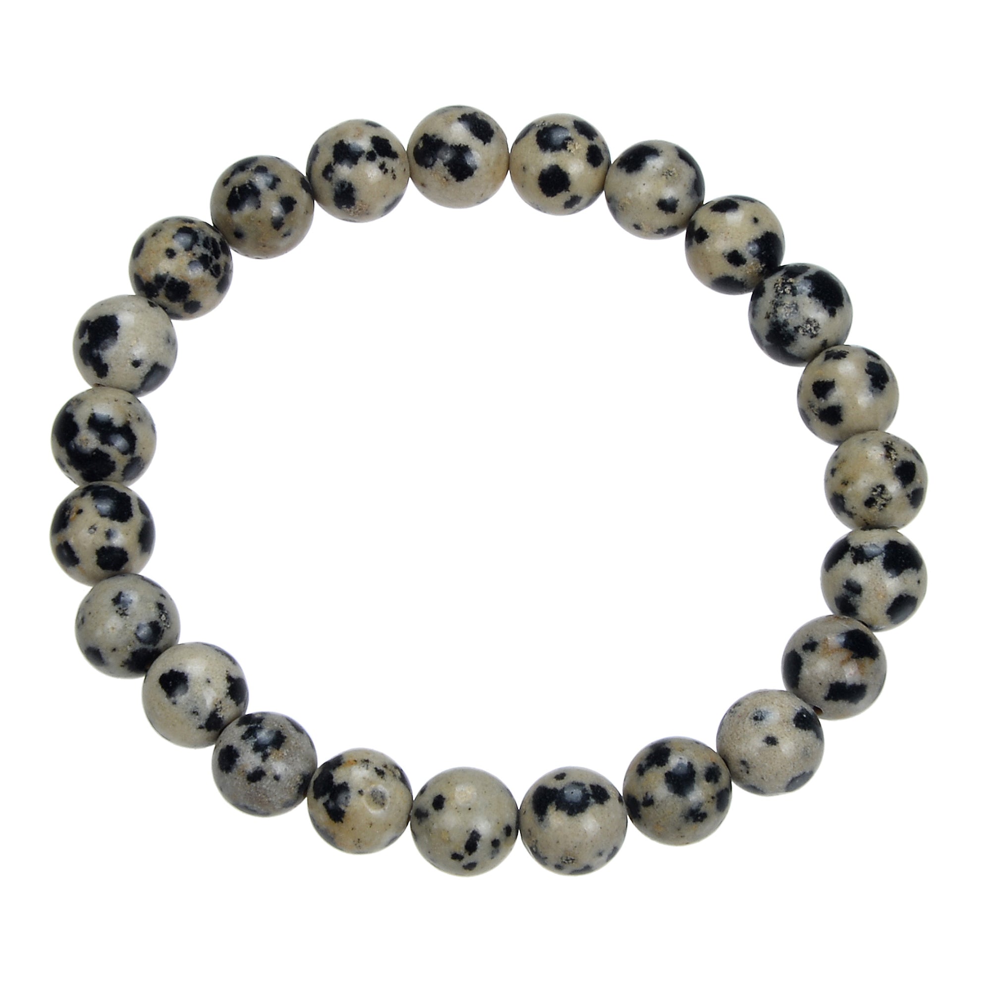Dalmatian Jasper Stretch Bracelet B1990-8MM