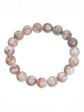 Red Network Stone Stretch Bracelet B1991-10MM