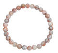 Red Network Stone Stretch Bracelet B1991-6MM