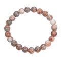 Red Network Stone Stretch Bracelet B1991-8MM