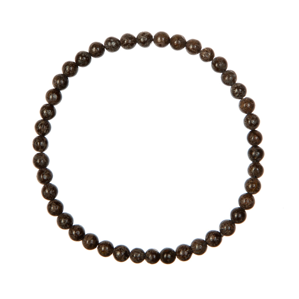 Red Snowflake Stone Stretch Bracelet B1992-6MM