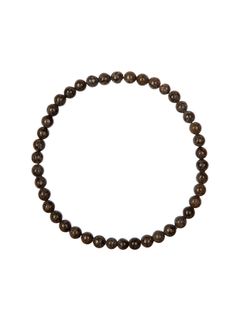 Red Snowflake Stone Stretch Bracelet B1992-6MM
