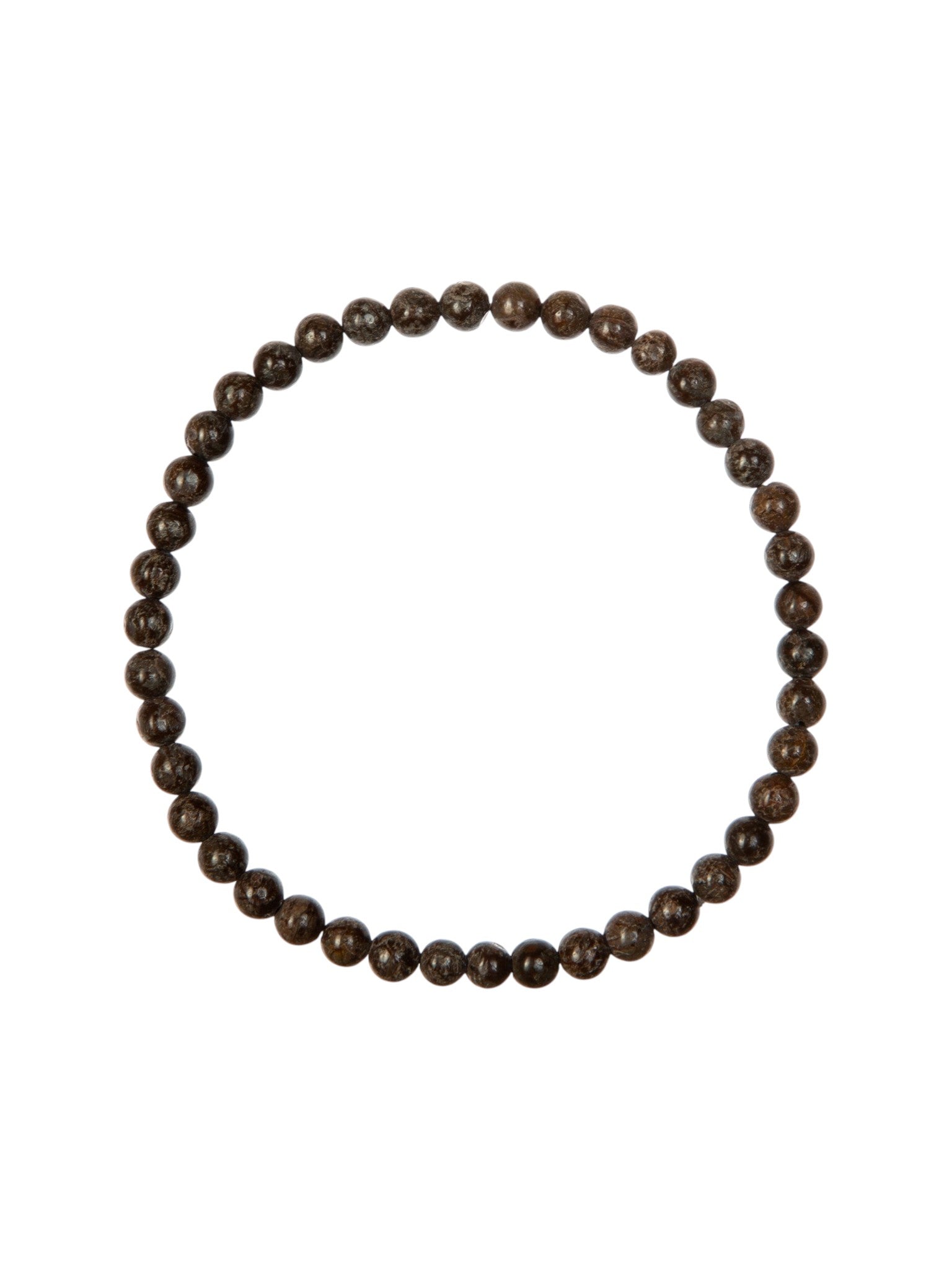 Red Snowflake Stone Stretch Bracelet B1992-6MM