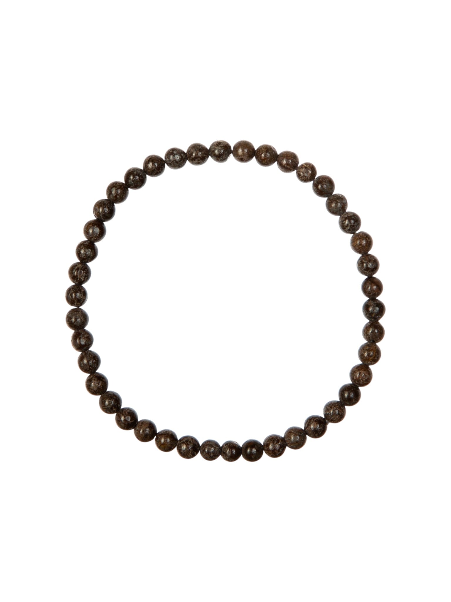Red Snowflake Stone Stretch Bracelet B1992-4MM