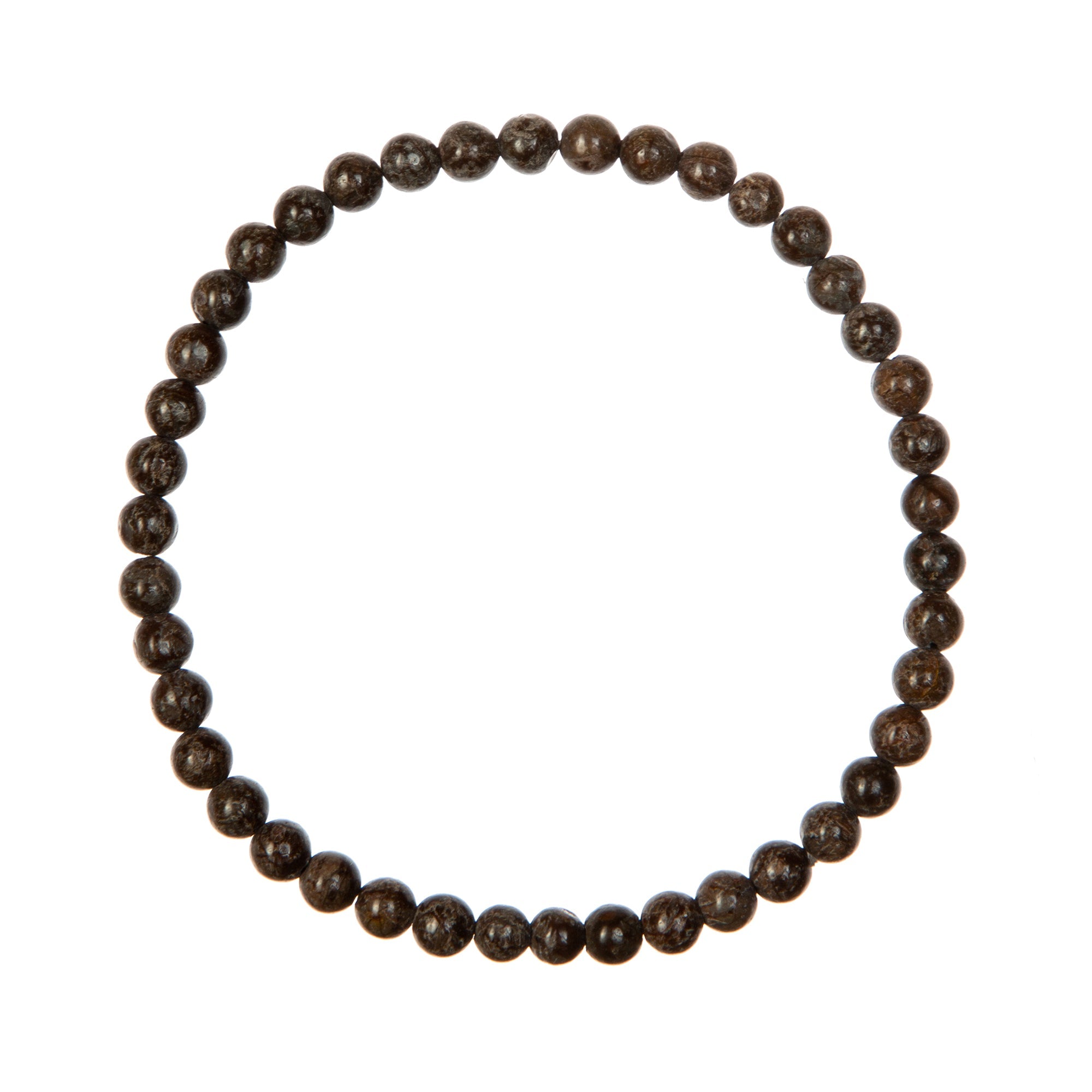 Red Snowflake Stone Stretch Bracelet B1992-4MM