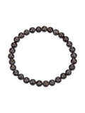 Red Snowflake Stone Stretch Bracelet B1992-6MM