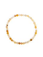 Golden Jade Stone Stretch Bracelet B1993-6MM