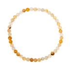 Golden Jade Stone Stretch Bracelet B1993-4MM
