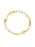 Golden Jade Stone Stretch Bracelet B1993-10MM
