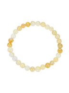 Golden Jade Stone Stretch Bracelet B1993-4MM