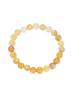 Golden Jade Stone Stretch Bracelet B1993-6MM