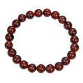 Red Sesame Jasper Stretch Bracelets B1994-8MM