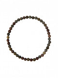Black Grassy Jasper Stretch Bracelet B1995-4MM