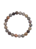 Black Grassy Jasper Stretch Bracelet B1995-8MM
