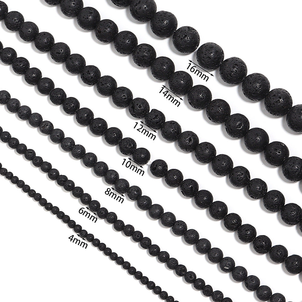 Lava Stone Stretch Bracelet B1996-12MM