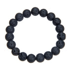Lava Stone Stretch Bracelet B1996-12MM