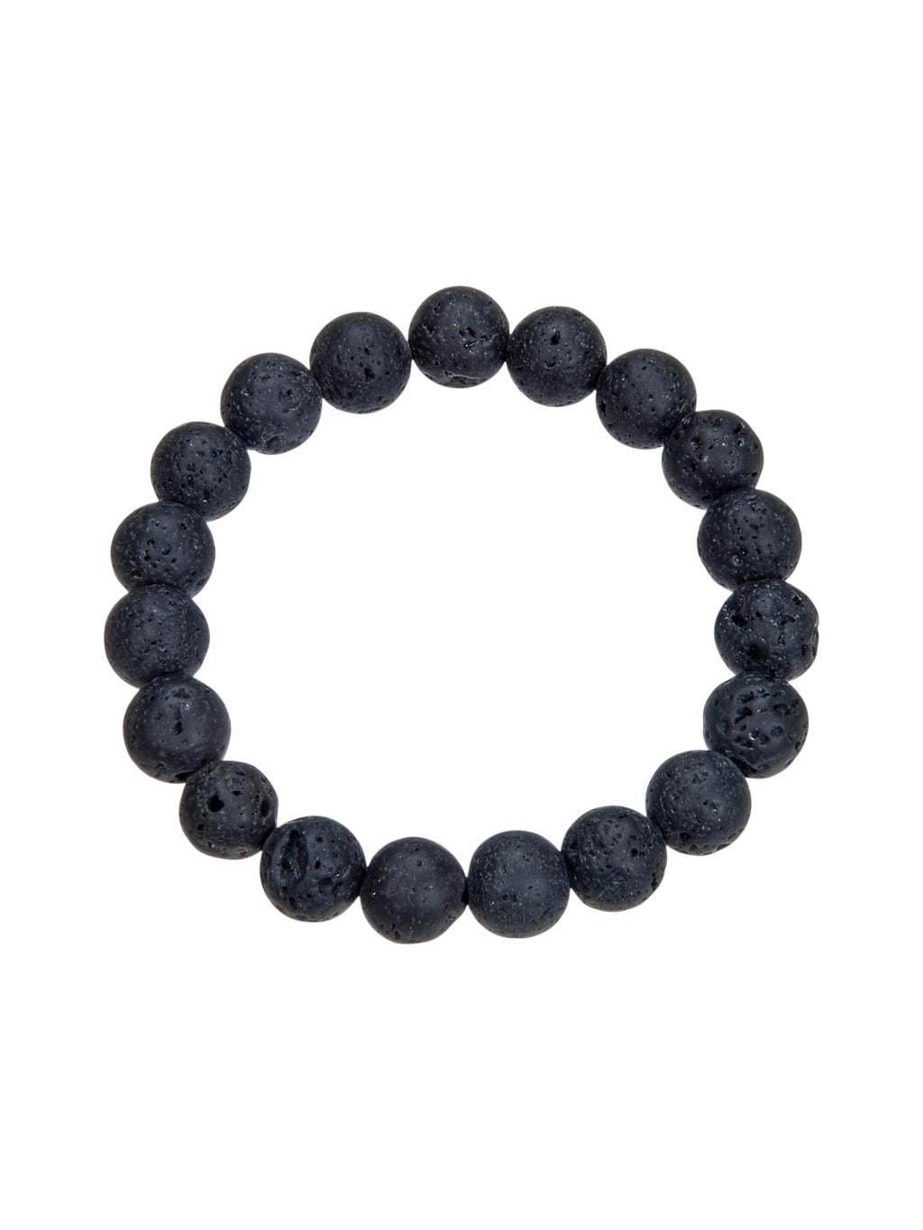 Lava Stone Stretch Bracelet B1996-12MM