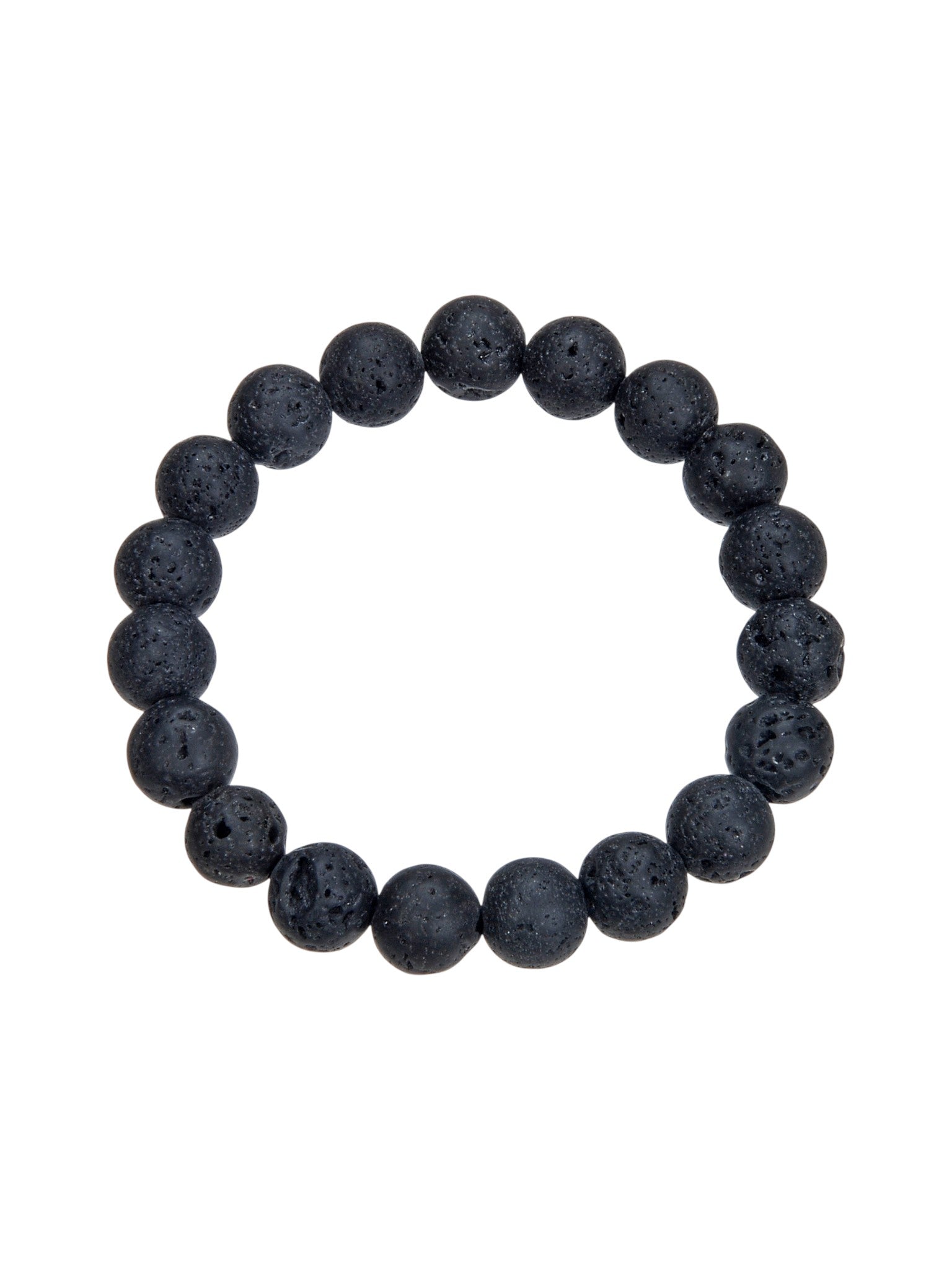 Lava Stone Stretch Bracelet B1996-12MM