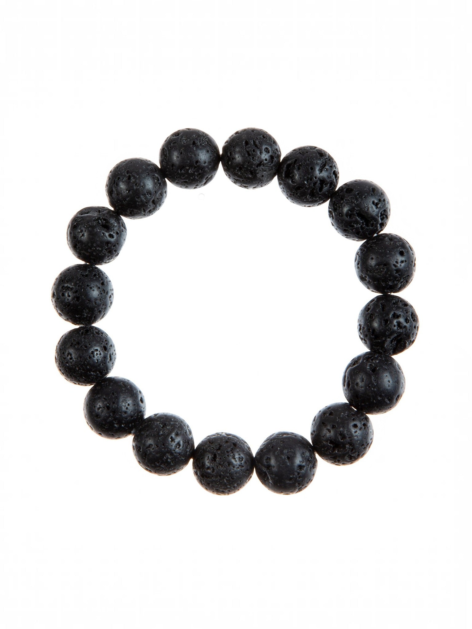 Lava Stone Stretch Bracelet B1996-12MM