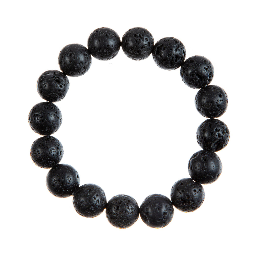 Lava Stone Stretch Bracelet B1996-10MM