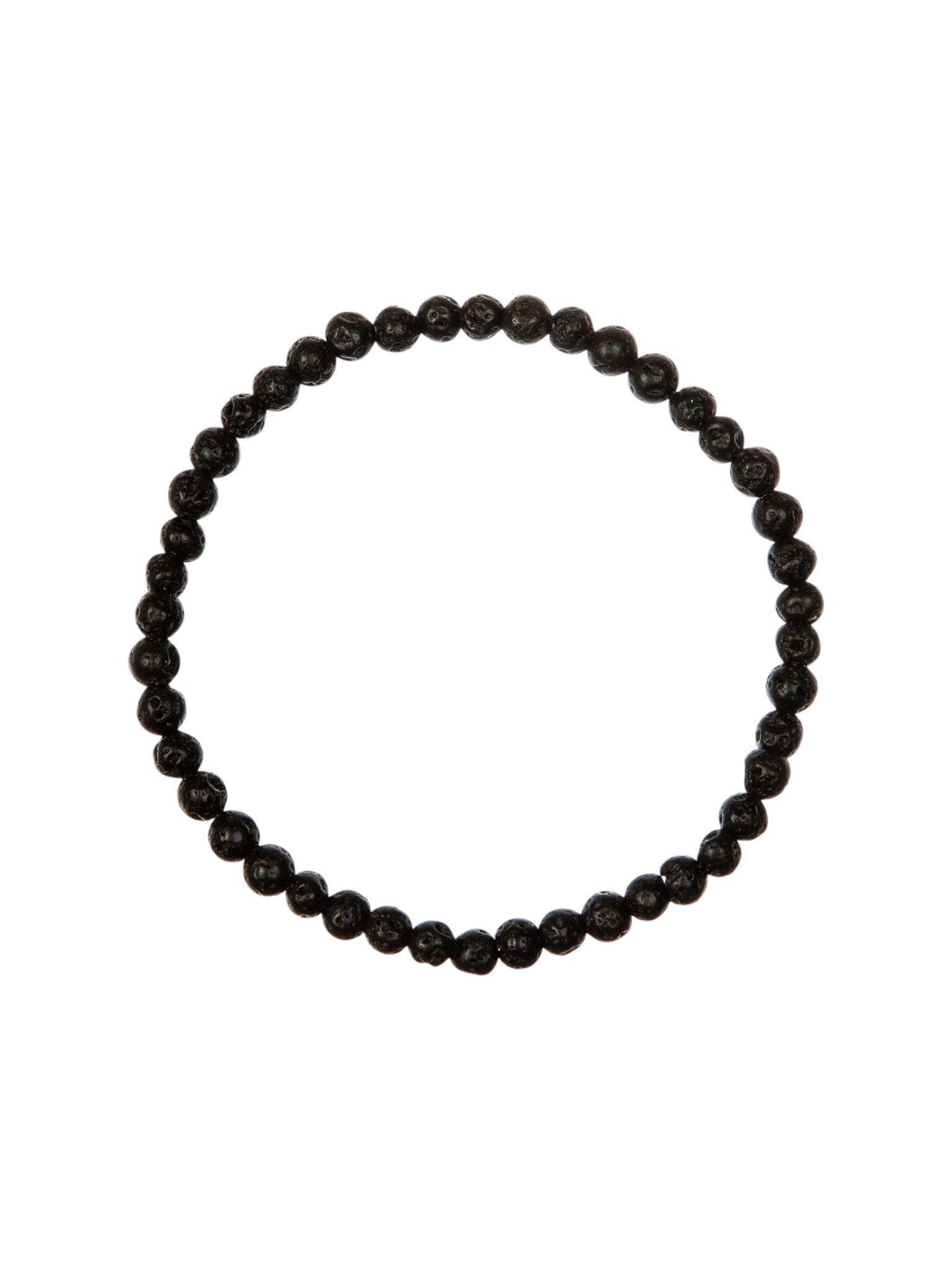 Lava Stone Stretch Bracelet B1996-4MM