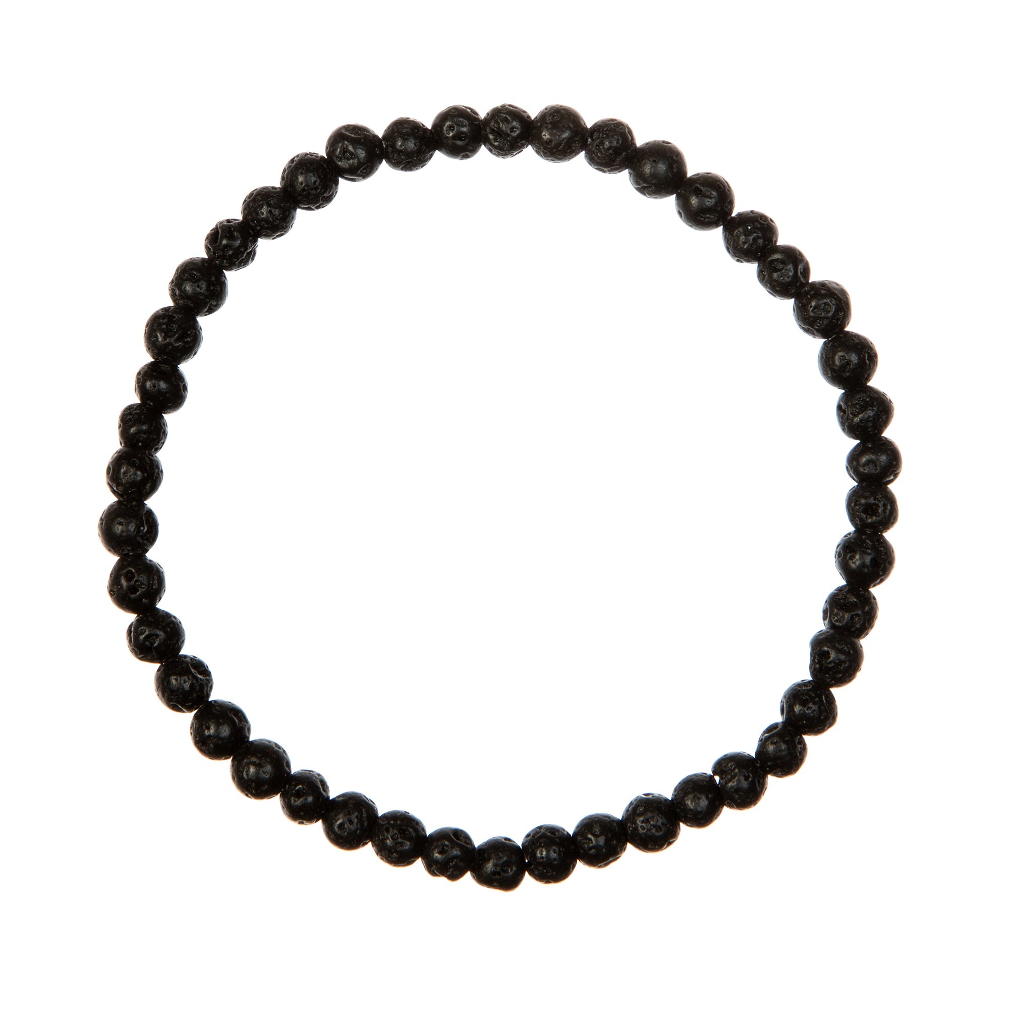 Lava Stone Stretch Bracelet B1996-4MM