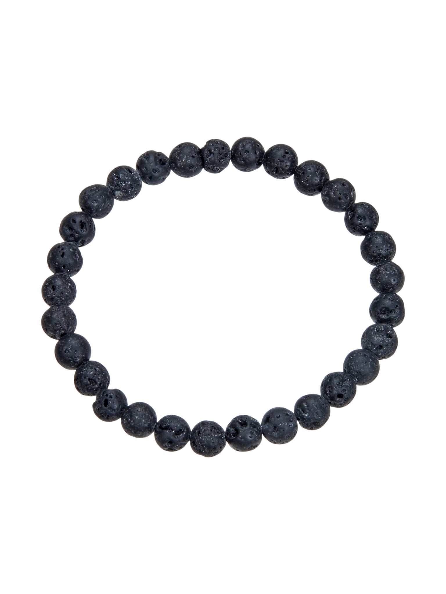 Lava Stone Stretch Bracelet B1996-12MM