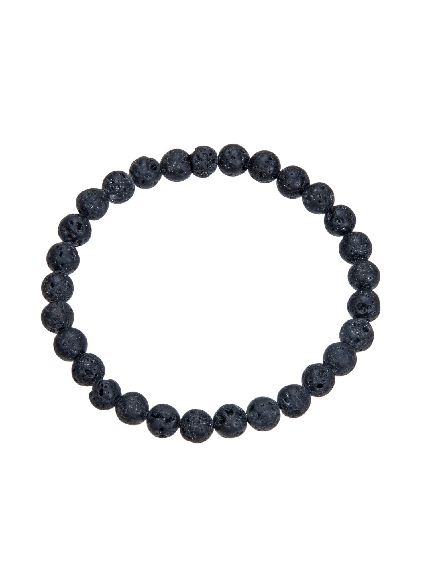 Lava Stone Stretch Bracelet B1996-6MM