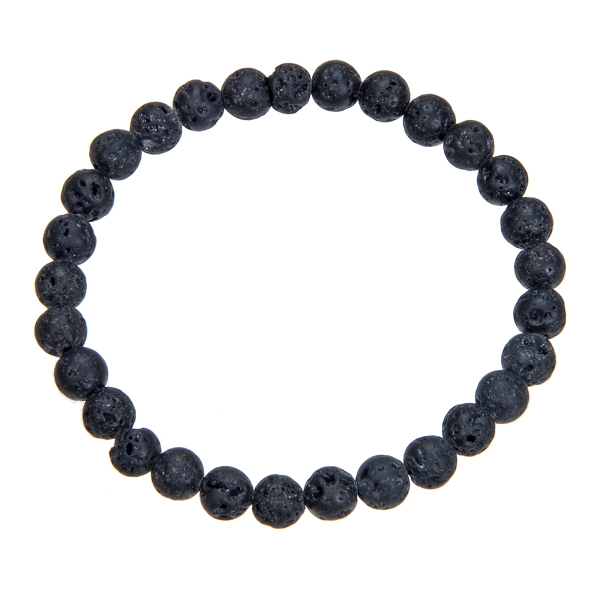 Lava Stone Stretch Bracelet B1996-4MM