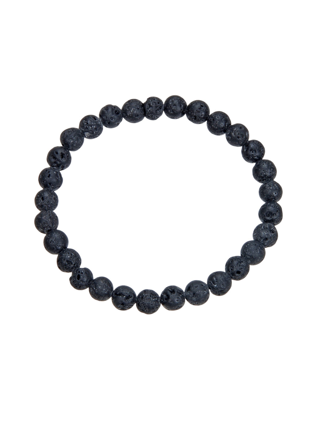 Lava Stone Stretch Bracelet B1996-4MM