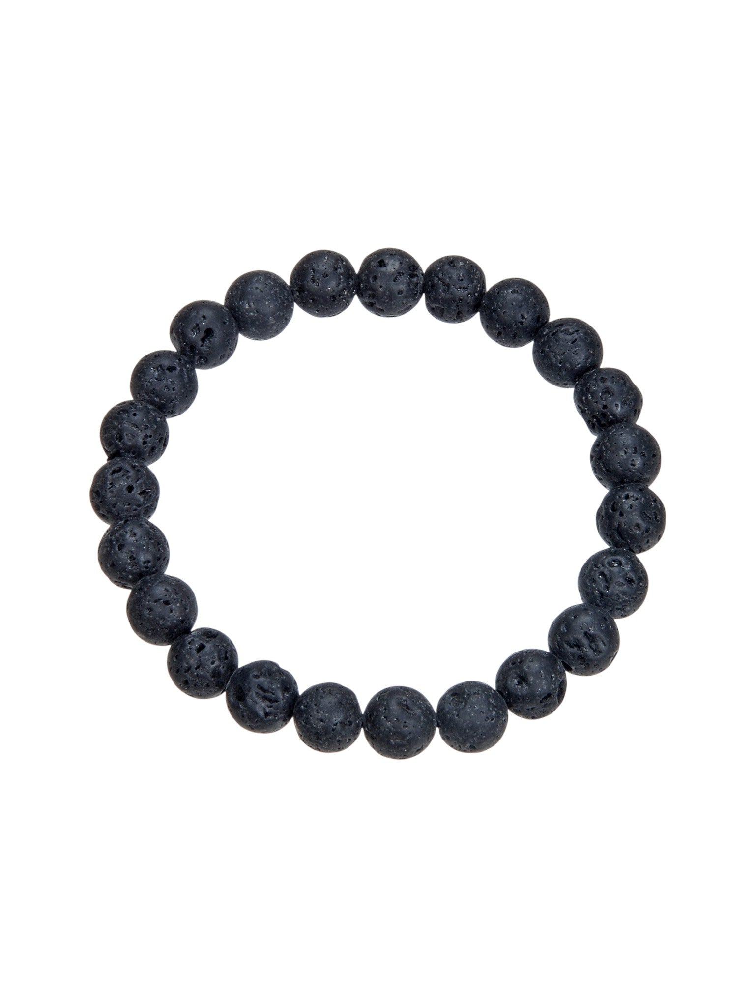 Lava Stone Stretch Bracelet B1996-4MM