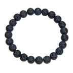 Lava Stone Stretch Bracelet B1996-6MM
