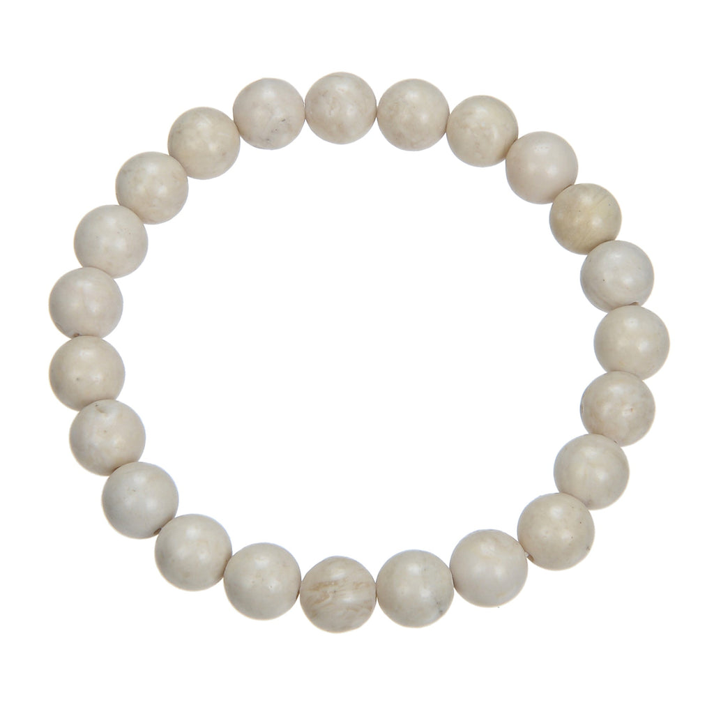 Fossil Stone Stretch Bracelet B1997-6MM