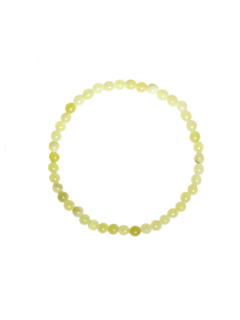 Lemon Jade Stone Stretch Bracelet B2048-4MM