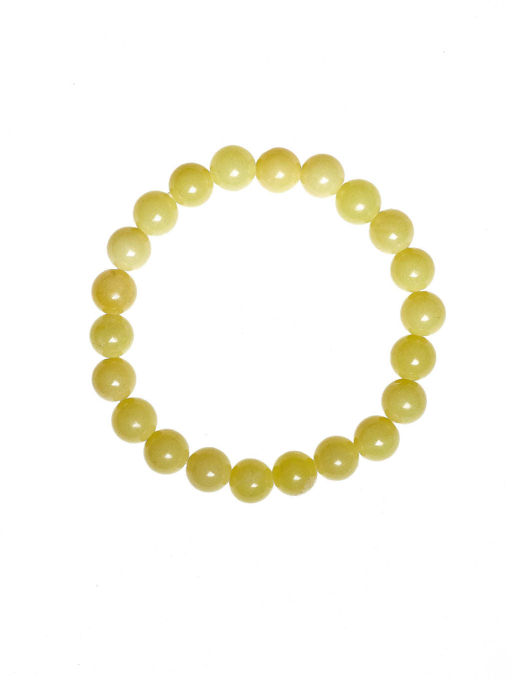 Lemon Jade Stone Stretch Bracelet B2048-8MM