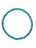 Composed Turquoise Howlite Stretch Bracelet B2049-4MM